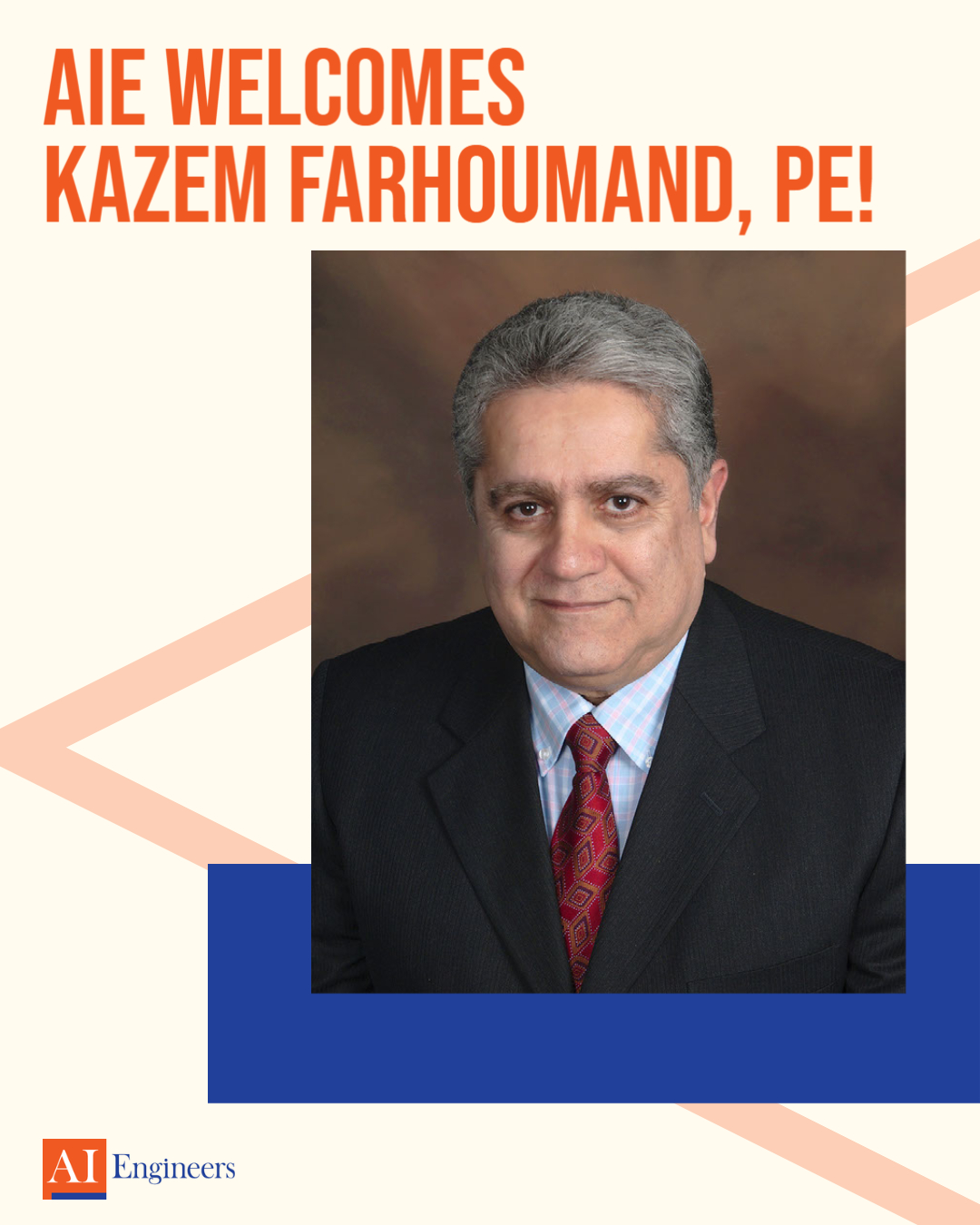 AIE Welcomes Kazem Farhoumand